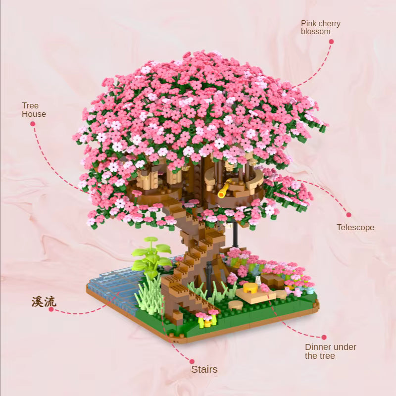 Sakura Cherry Blossom Tree (2,138 Micro Pieces)