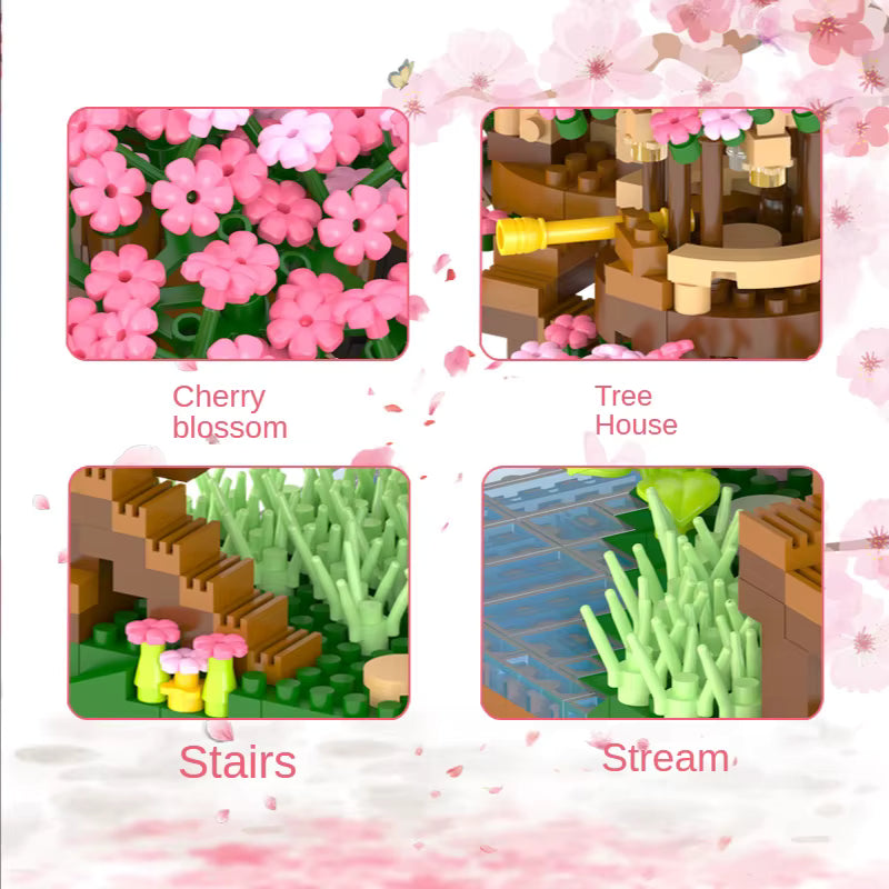 Sakura Cherry Blossom Tree (2,138 Micro Pieces)