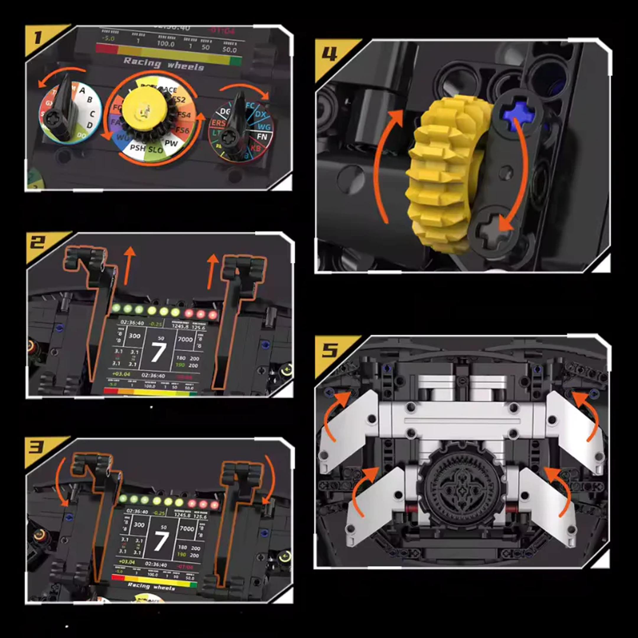 Formula 1 Steering Wheel (833 Pieces)