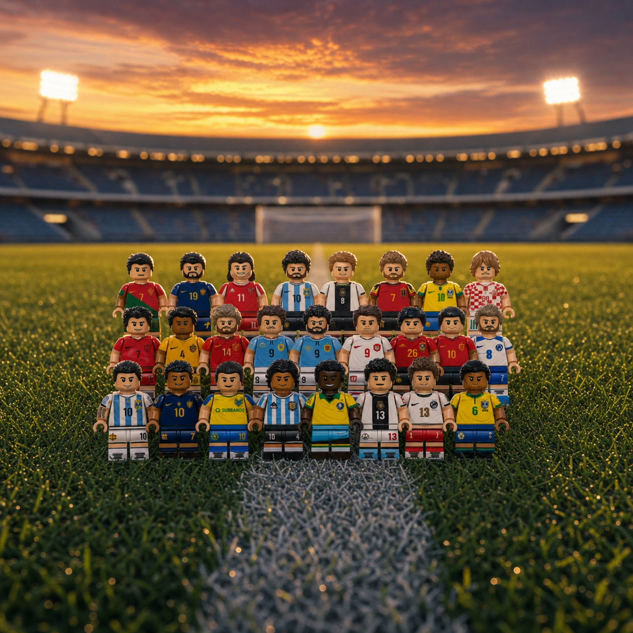 Soccer Legends Minifigure Collection (20 Players)