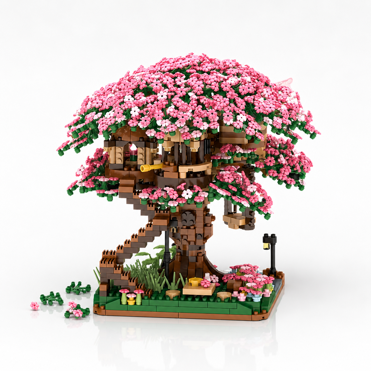 Sakura Cherry Blossom Tree (2,138 Micro Pieces)