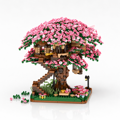 Sakura Cherry Blossom Tree (2,138 Micro Pieces)