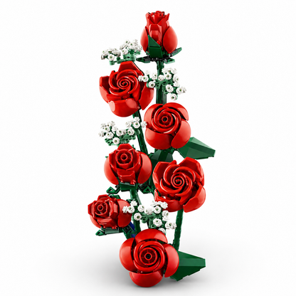 Rose Bouquet Building Set (822 Pieces)