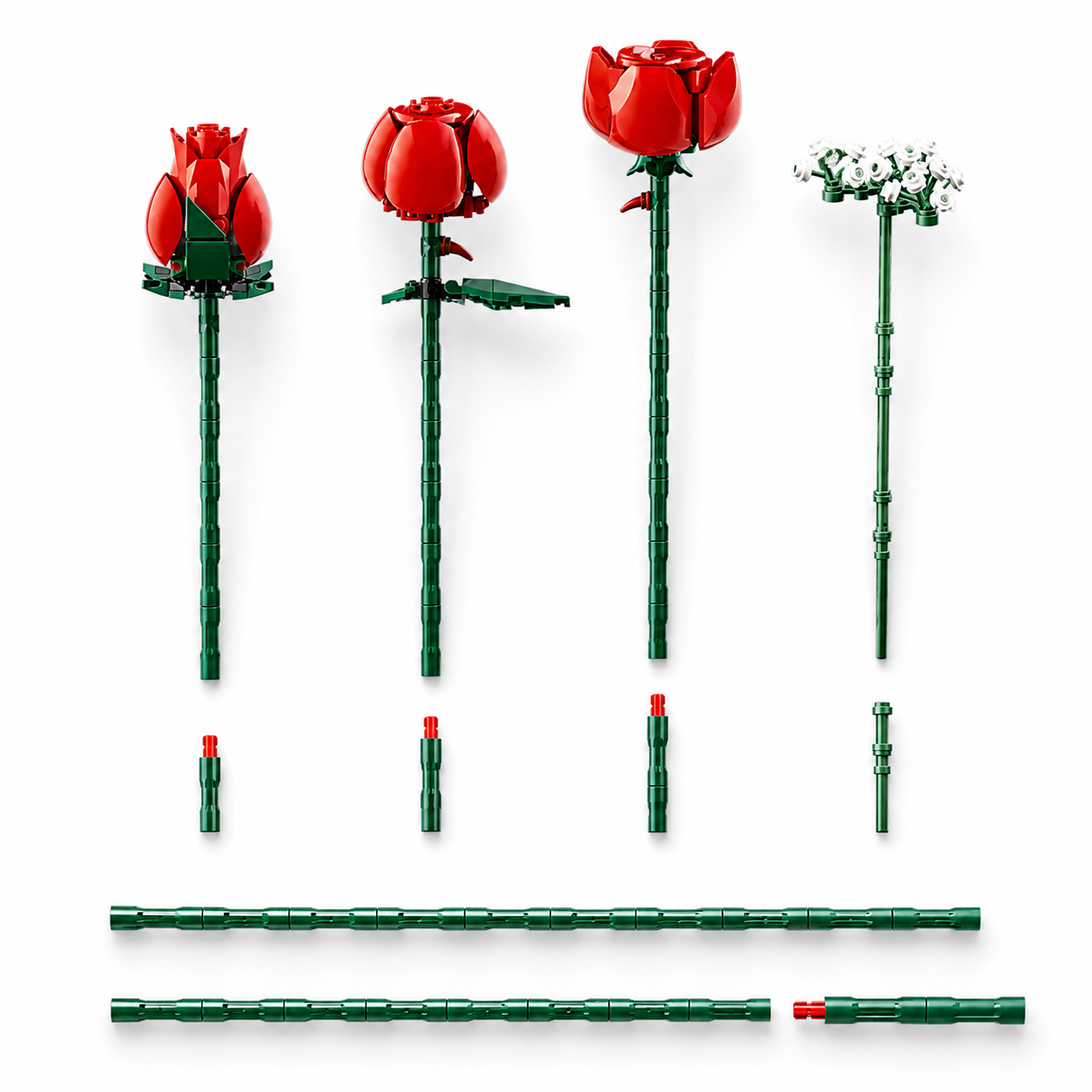 Rose Bouquet Building Set (822 Pieces)