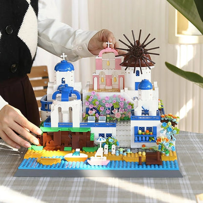 Santorini Island, Greece Building Set (1,372 Pieces)