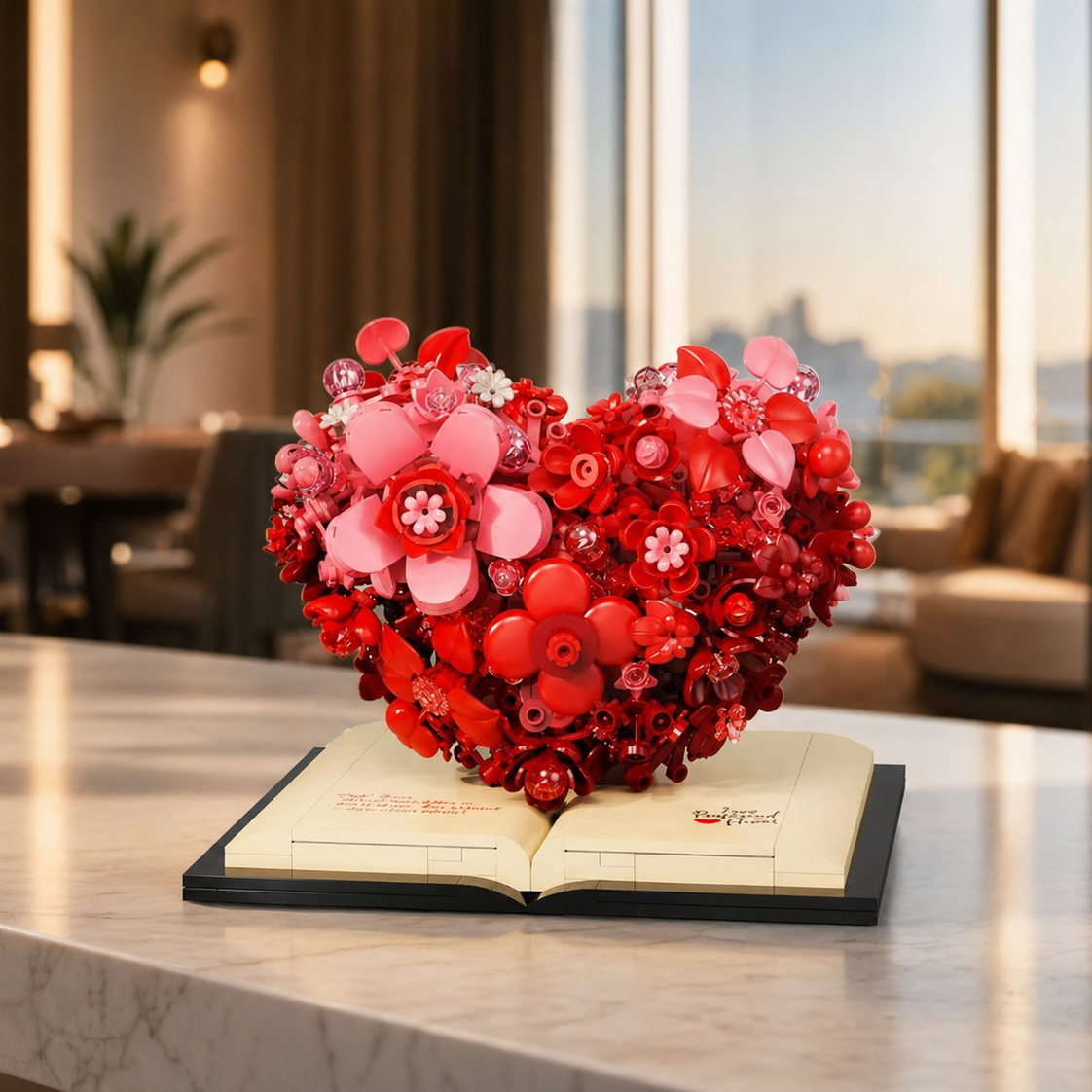 Romantic Floral Sculpture (768 Micro Pieces)