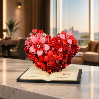 Romantic Floral Sculpture (768 Micro Pieces)