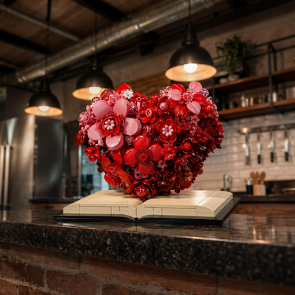 Romantic Floral Sculpture (768 Micro Pieces)